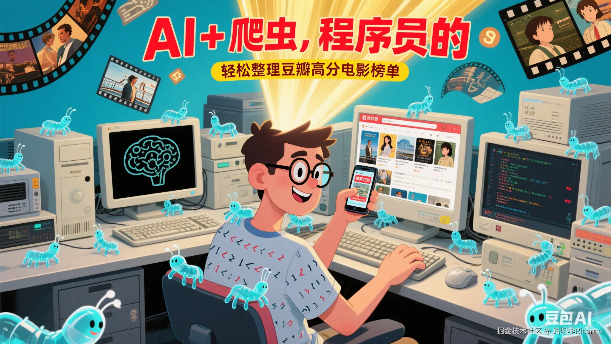 用AI和爬虫自动整理豆瓣高分电影榜单:程序员的“摸鱼”新姿势